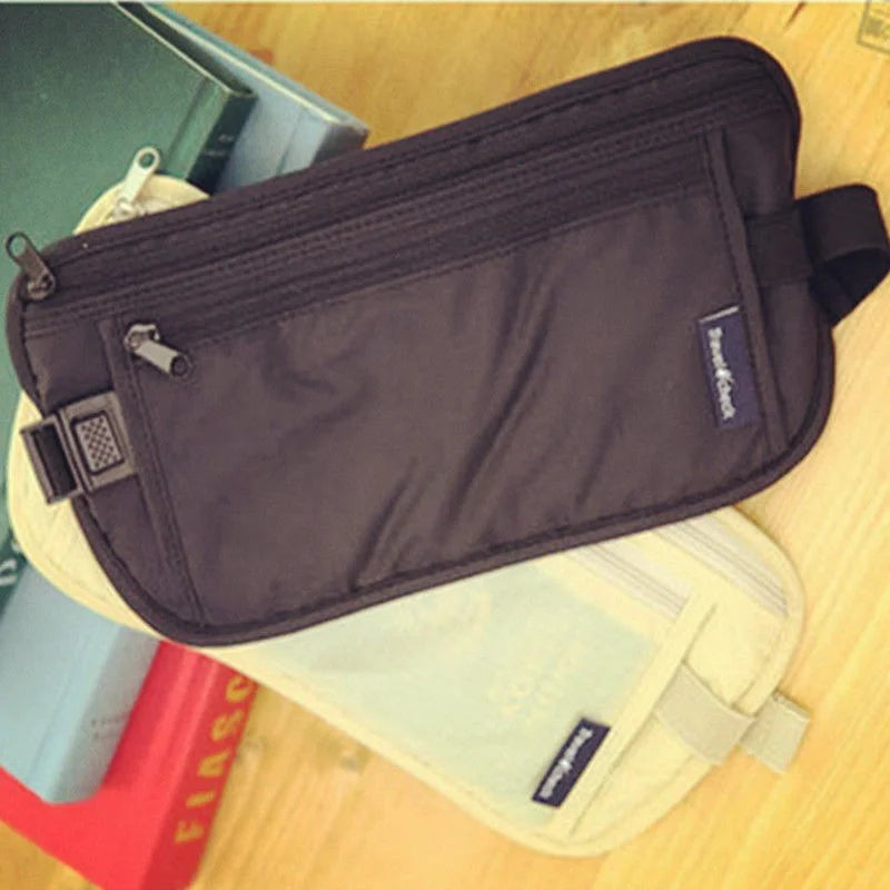 Porte-Passeport de Voyage Sécurisé – Pochette Cachée Antivol pour Passeport, Poche Extérieure pour Sports, Sac de Rangement Mobile pour Course et Vélo - La Maison Cozy