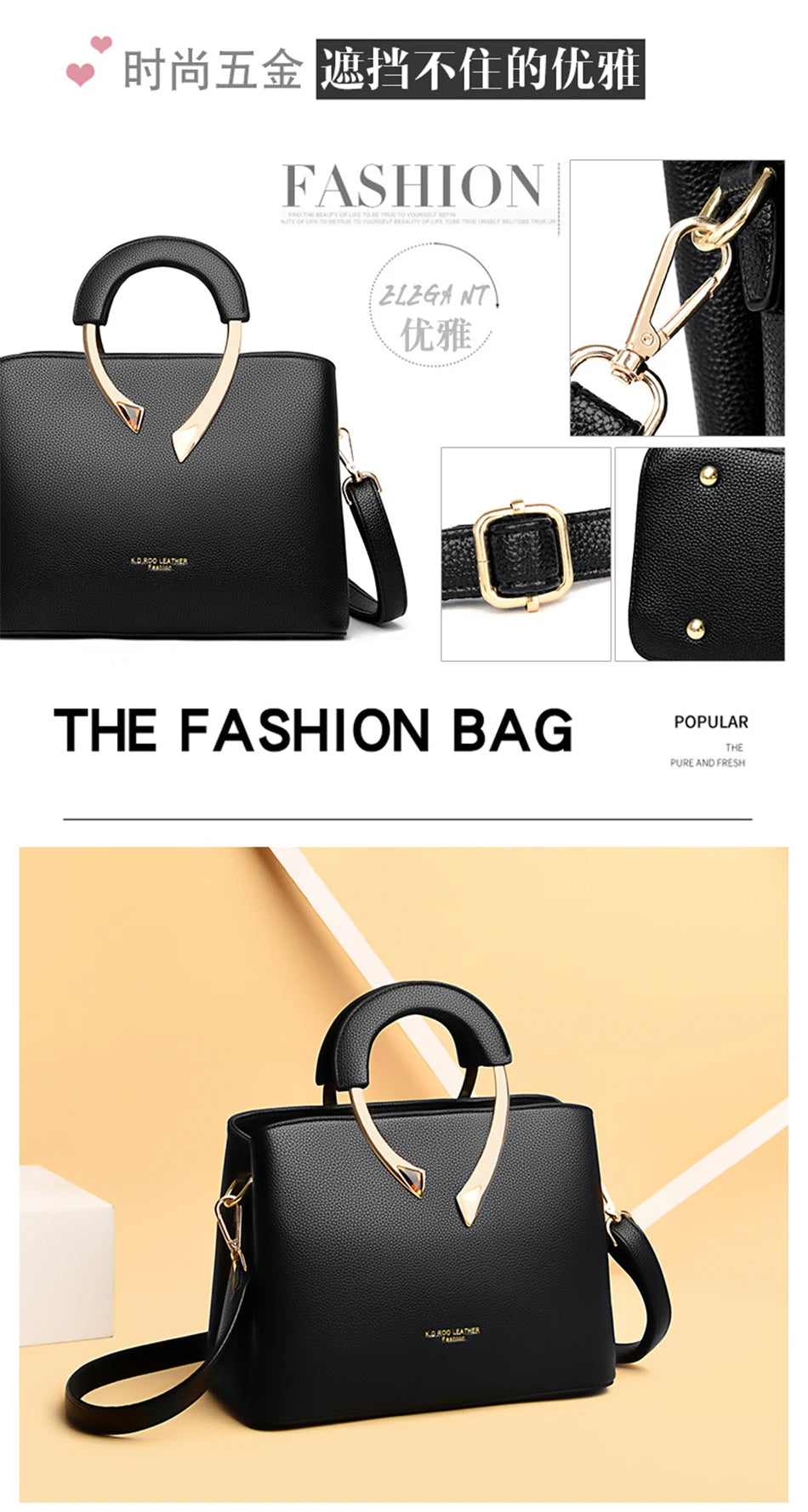 Sac à Main en Cuir Vanderwah – Sac Tote de Luxe pour Femme, Sac à Bandoulière et Sac Crossbody - La Maison Cozy