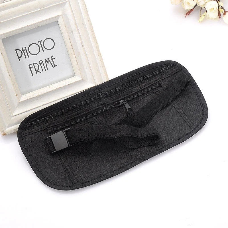 Porte-Passeport de Voyage Sécurisé – Pochette Cachée Antivol pour Passeport, Poche Extérieure pour Sports, Sac de Rangement Mobile pour Course et Vélo - La Maison Cozy