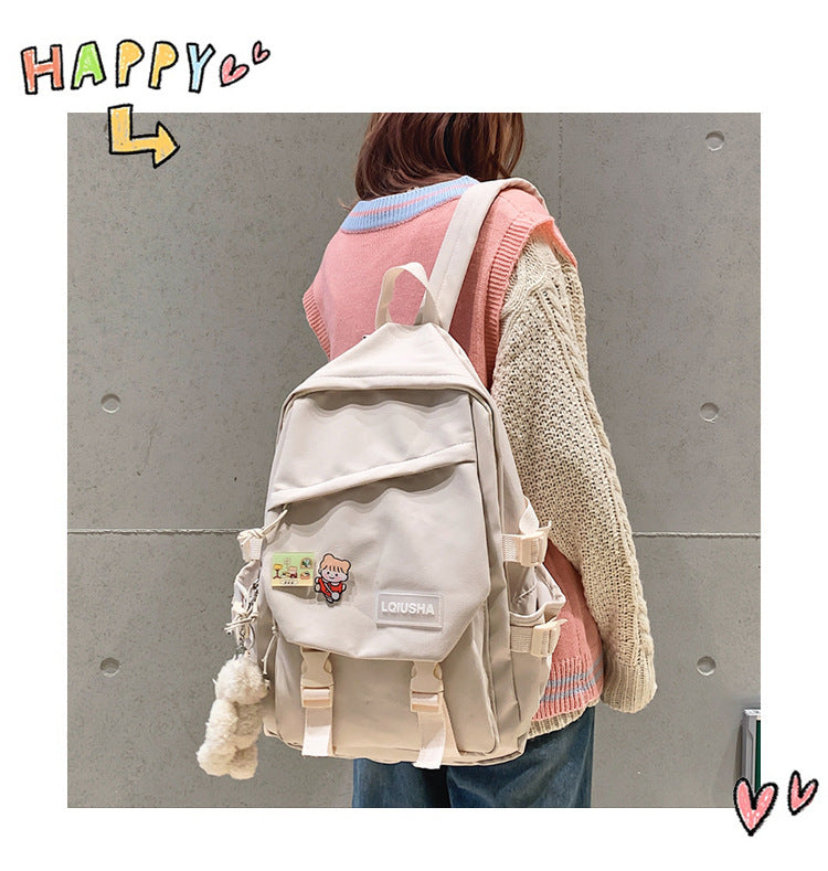 Sac à Dos Mode Homme - Sac Imperméable en Nylon pour Lycéens, Sac à Dos Kawaii pour Femmes, Sac de Voyage et Épaule, Mochila - La Maison Cozy