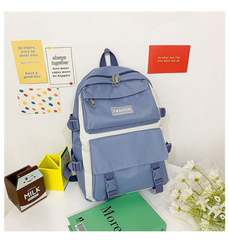 Ensemble de 4 Sacs en Toile pour Fille - Sacs à Dos Kawaii pour Lycéennes, Sac à Main, Sac à Livres et Sac d’École pour Étudiantes - La Maison Cozy