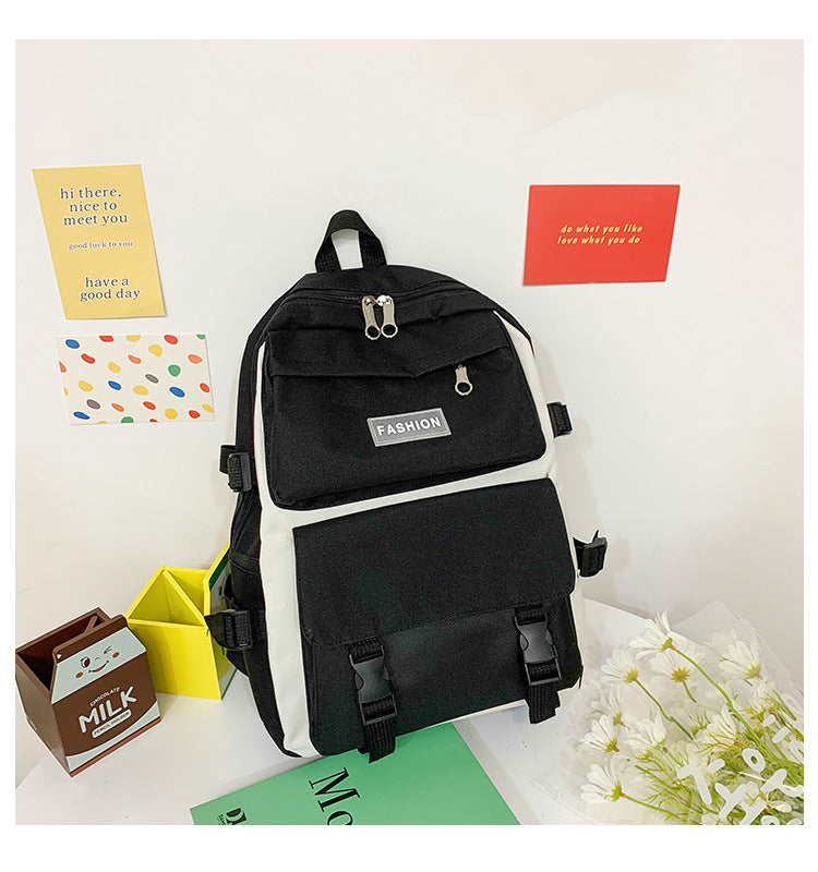 Ensemble de 4 Sacs en Toile pour Fille - Sacs à Dos Kawaii pour Lycéennes, Sac à Main, Sac à Livres et Sac d’École pour Étudiantes - La Maison Cozy