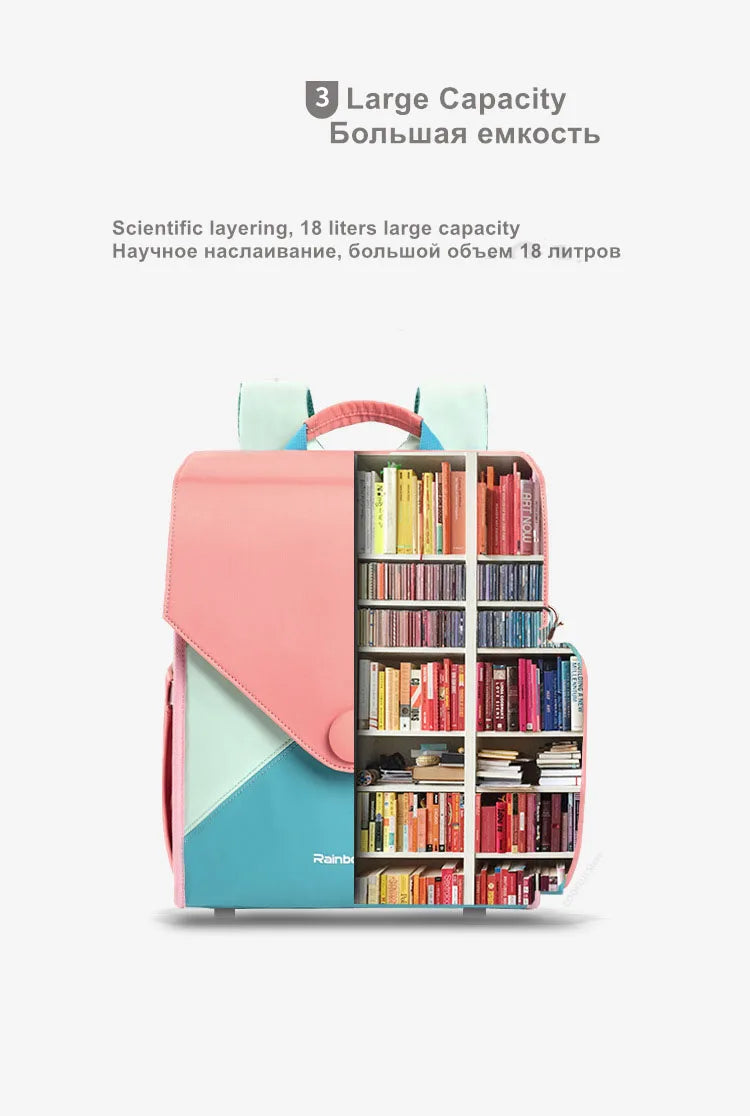 Sac à Dos Écolier pour Filles - Sac Scolaire Mode pour Enfants, Sac à Livres Primaire, Sac à Dos Enfant, Mochila Escolar - La Maison Cozy