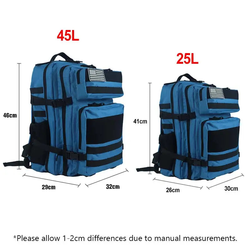 Sac à Dos de Camping et Randonnée 25L/45L - Sac Tactique avec Patches Molle - La Maison Cozy