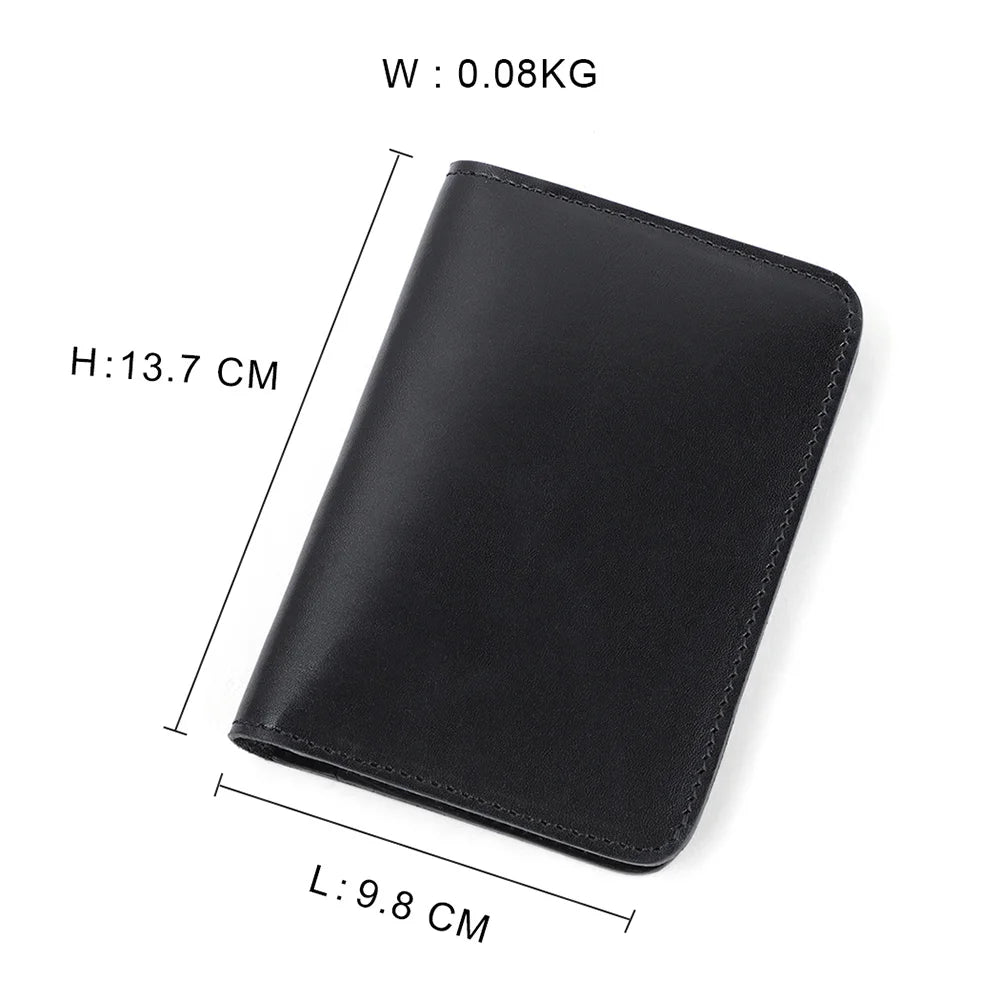 Pochette à Passeport en Cuir Véritable - Porte-Cartes de Crédit et Carte d'Identité - La Maison Cozy