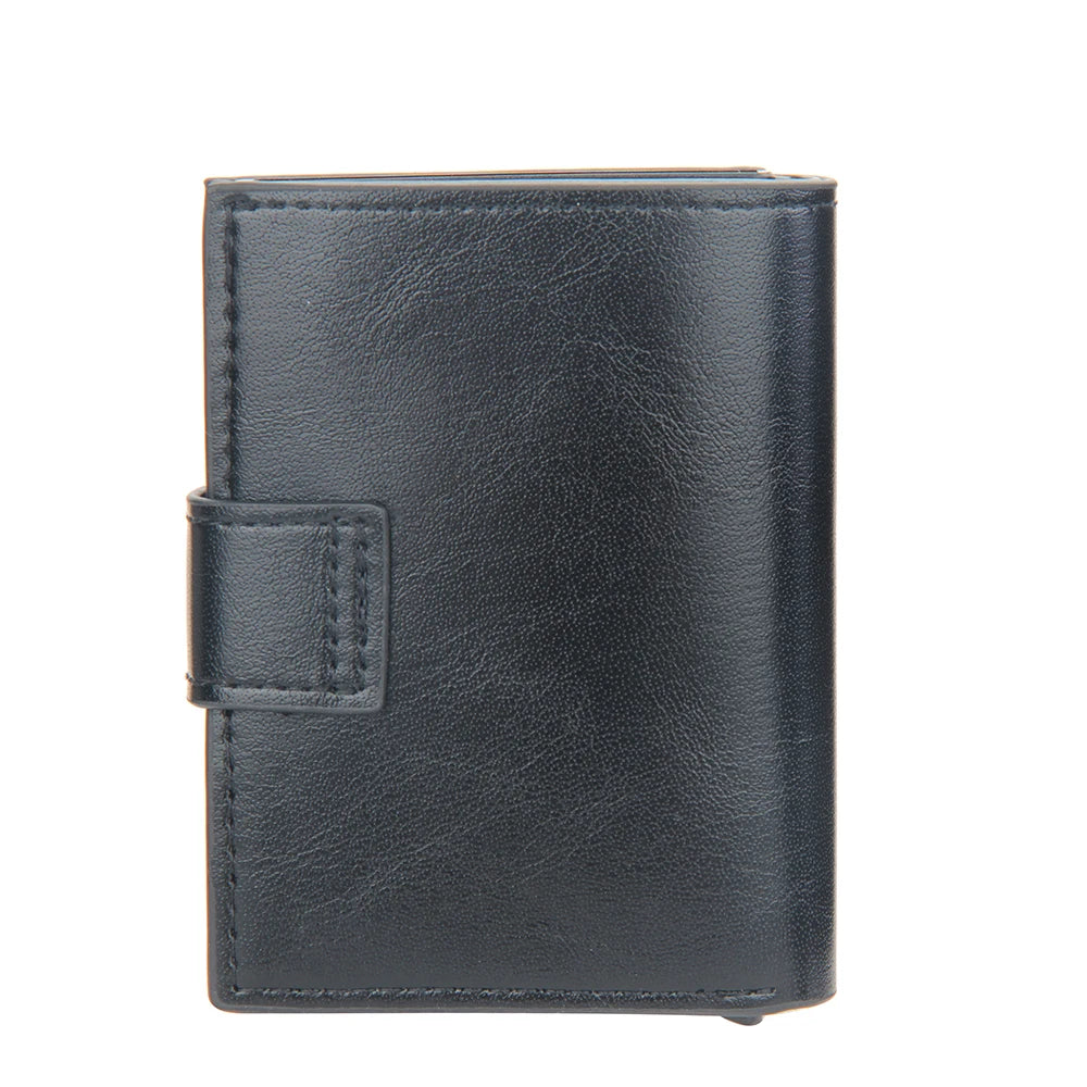 Porte-Monnaie RFID Anti-Piratage – Porte-Cartes en Cuir et Aluminium pour Hommes - La Maison Cozy