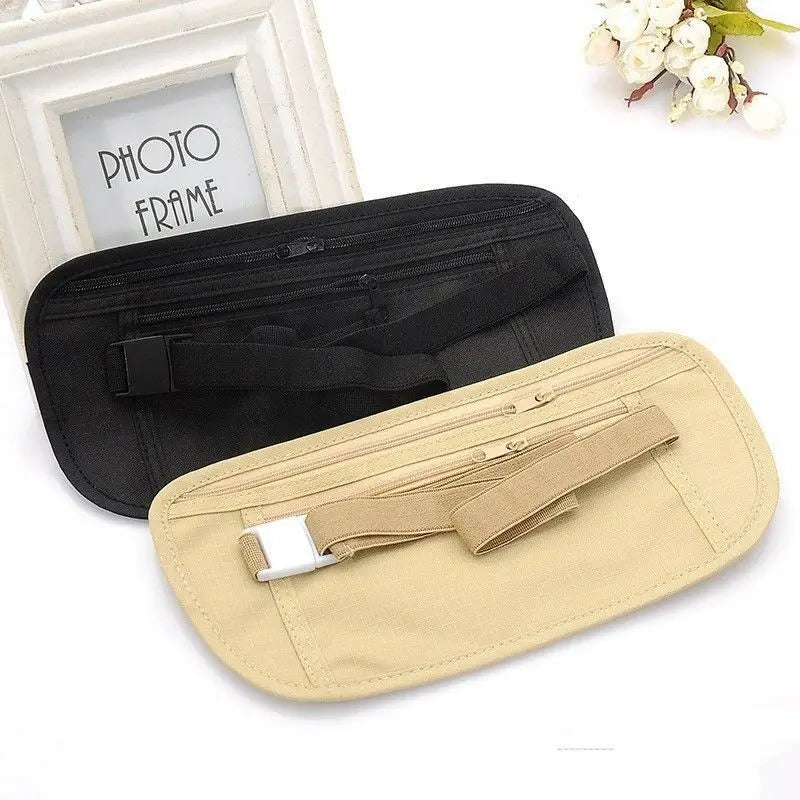Porte-Passeport de Voyage Sécurisé – Pochette Cachée Antivol pour Passeport, Poche Extérieure pour Sports, Sac de Rangement Mobile pour Course et Vélo - La Maison Cozy