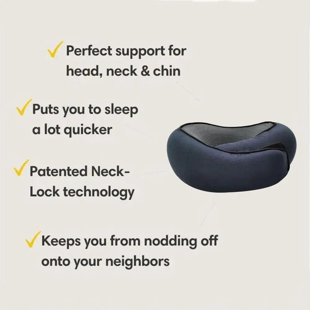 Oreiller de Soutien de Cou pour Voyage - Oreiller Confortable pour Avion - La Maison Cozy