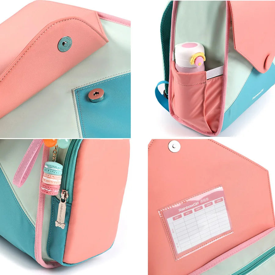 Sac à Dos Écolier pour Filles - Sac Scolaire Mode pour Enfants, Sac à Livres Primaire, Sac à Dos Enfant, Mochila Escolar - La Maison Cozy
