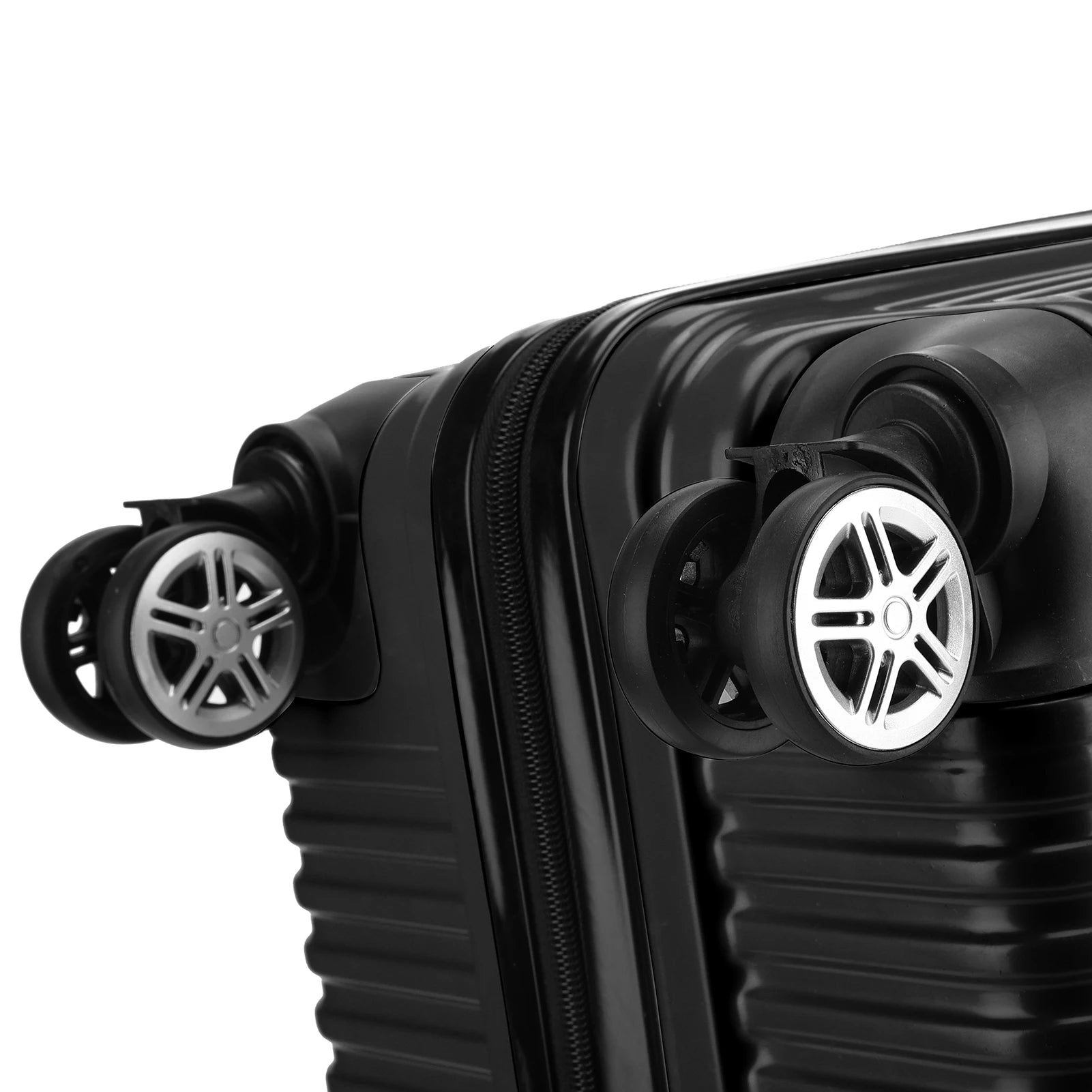 Set de valises (3 pièces) avec serrure, 4 roues pivotantes, valise trolley légère en ABS pour bagage à main et voyage d'affaires. - La Maison Cozy