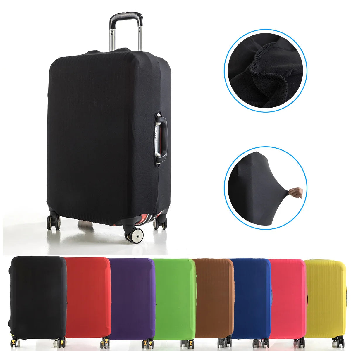 Housse de Protection pour Valise en Tissu Extensible - Housse de Protection contre la Poussière, Adaptée aux Valises de 18 à 32 Pouces, Organisateur de Voyage - La Maison Cozy