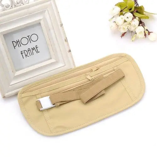 Pochette de Voyage Unisexe avec Ceinture – Porte-Monnaie de Sécurité Caché avec Fermeture Éclair - La Maison Cozy