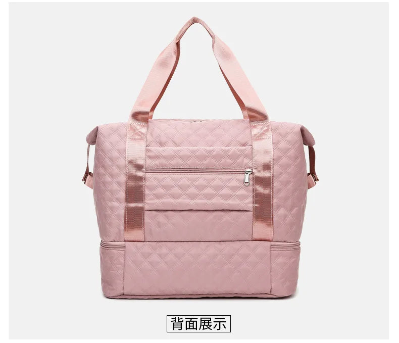 Sac à Épaule de Sport et Loisirs Séparation Humide et Sèche - Sac de Yoga et Fitness Grande Capacité Pliable et Extensible - La Maison Cozy