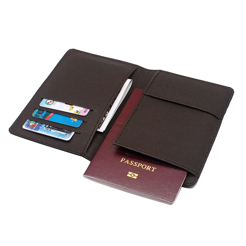 Étui à Passeport "Floral & Lettre" - Portefeuille en Cuir pour Voyage - La Maison Cozy