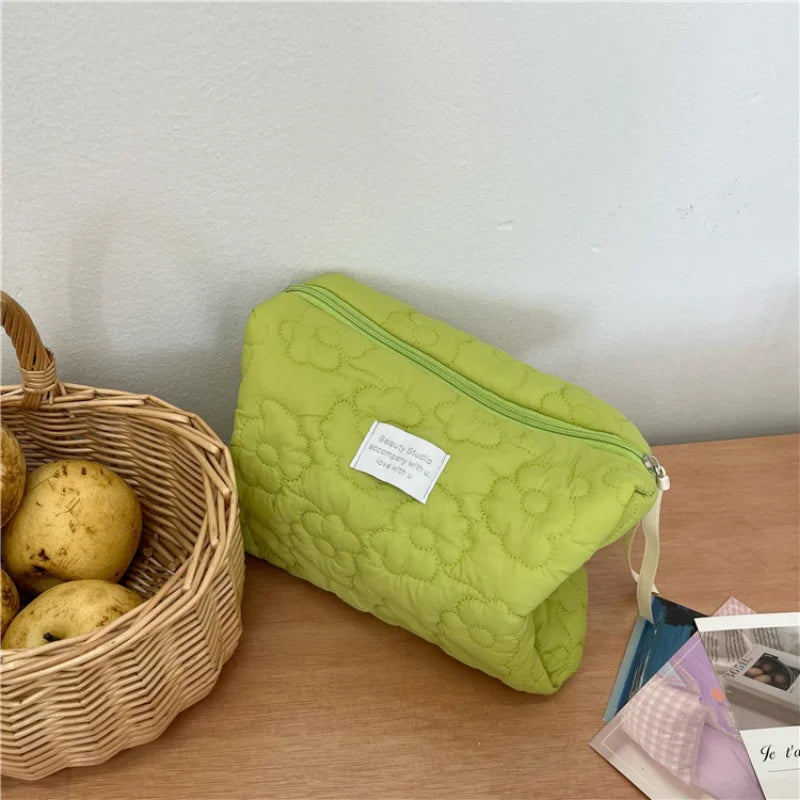 Nouveau Sac de Maquillage à Motif Floral pour Femmes - Organisateur de Toiletries et Cosmétique avec Fermeture Éclair - La Maison Cozy