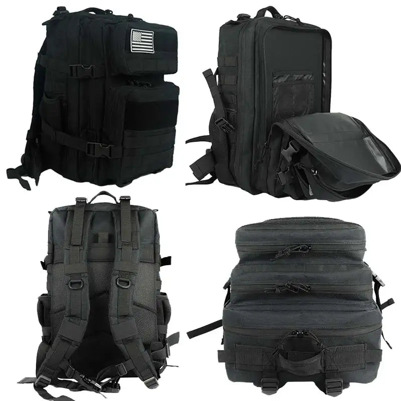 Sac à Dos de Camping et Randonnée 25L/45L - Sac Tactique avec Patches Molle - La Maison Cozy