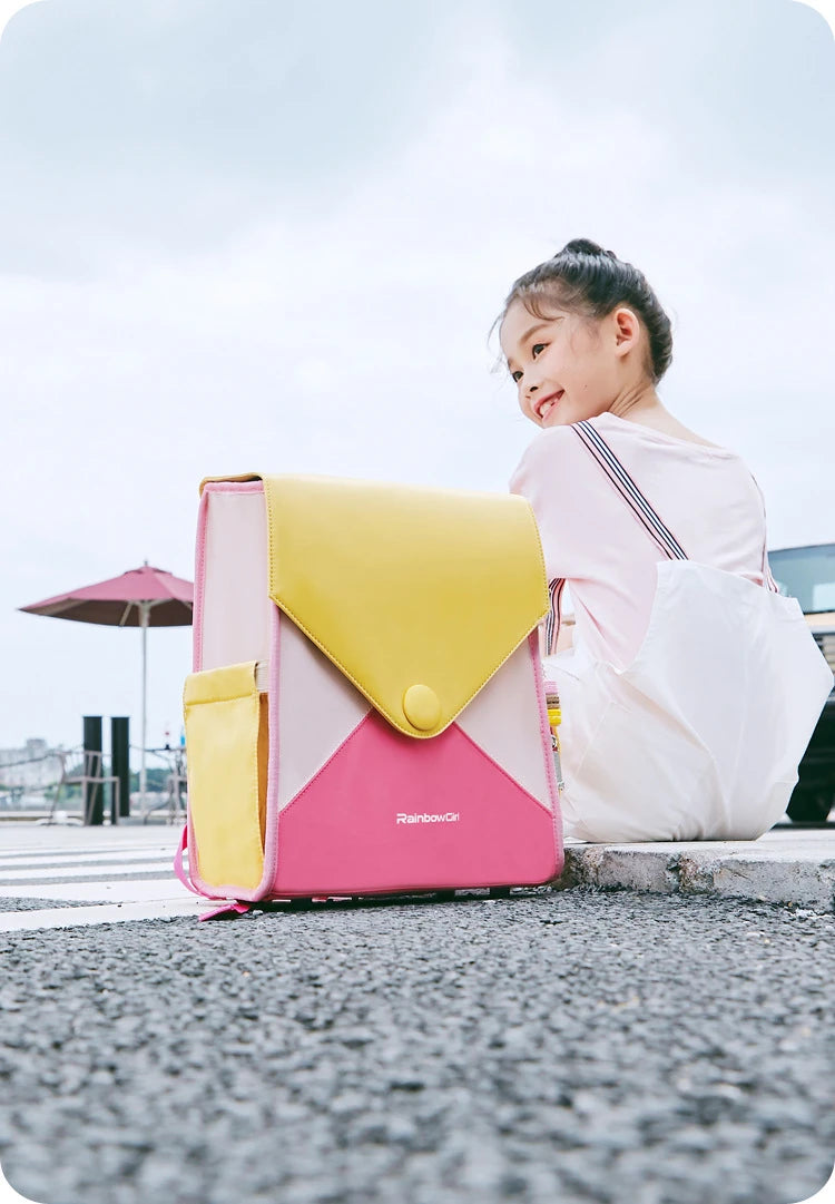 Sac à Dos Écolier pour Filles - Sac Scolaire Mode pour Enfants, Sac à Livres Primaire, Sac à Dos Enfant, Mochila Escolar - La Maison Cozy