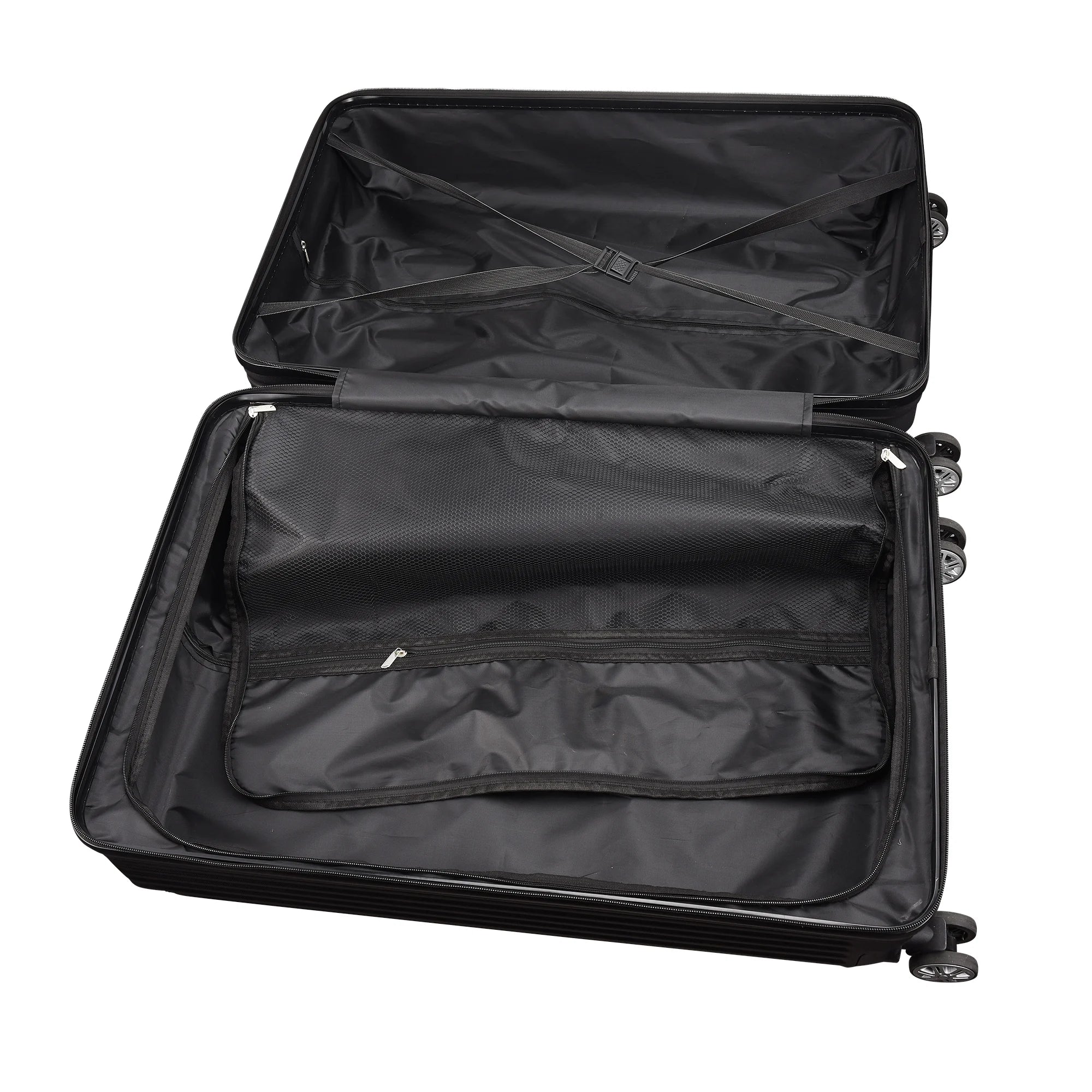 Set de valises (3 pièces) avec serrure, 4 roues pivotantes, valise trolley légère en ABS pour bagage à main et voyage d'affaires. - La Maison Cozy