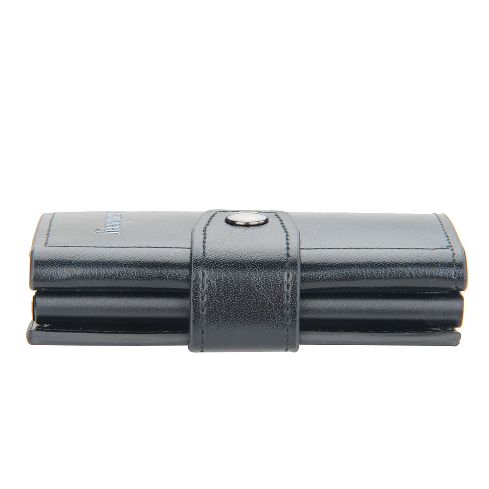 Porte-Monnaie RFID Anti-Piratage – Porte-Cartes en Cuir et Aluminium pour Hommes - La Maison Cozy
