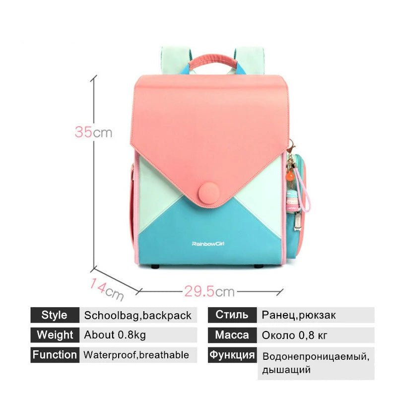 Sac à Dos Écolier pour Filles - Sac Scolaire Mode pour Enfants, Sac à Livres Primaire, Sac à Dos Enfant, Mochila Escolar - La Maison Cozy